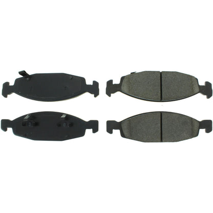 Centric Parts Disc Brake Pad Set Posi Quiet Ceramic with Shimmed for 1999-2002 Jeep Grand Cherokee 105.07900