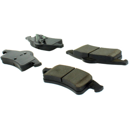 Centric Parts Disc Brake Pad Set Posi Quiet Ceramic with 100% Shimmed Noise Elimination for Jeep Grand Cherokee 1999-2004 105.07910