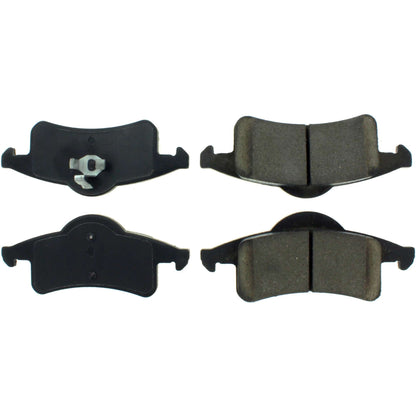 Centric Parts Disc Brake Pad Set Posi Quiet Ceramic with 100% Shimmed Noise Elimination for Jeep Grand Cherokee 1999-2004 105.07910