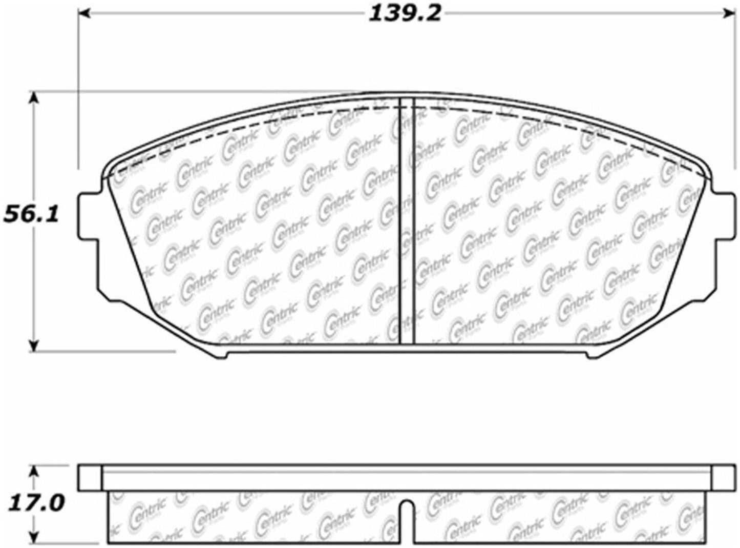 Centric Parts Disc Brake Pad Set Posi Quiet Ceramic with Shims and Hardware for 2001-2002 Acura MDX 1999-2004 Honda Odyssey 105.07930