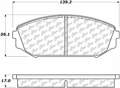 Centric Parts Disc Brake Pad Set Posi Quiet Ceramic with Shims and Hardware for 2001-2002 Acura MDX 1999-2004 Honda Odyssey 105.07930