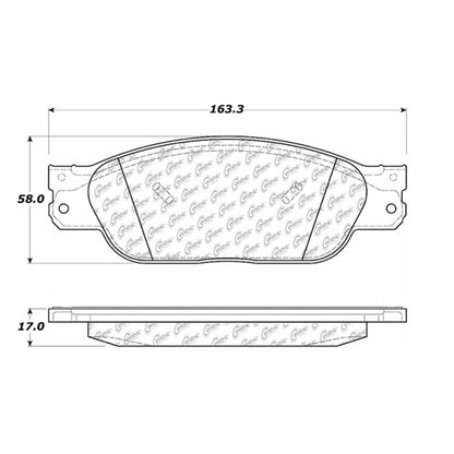 Centric Parts Disc Brake Pad Set Posi Quiet Ceramic with Shims for 2005-2002 Ford Thunderbird, 2002-2000 Jaguar S-Type, 2006-2000 Lincoln LS 105.08050