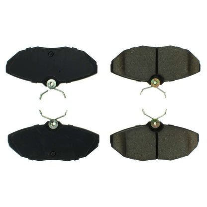 Centric Parts Disc Brake Pad Set Posi Quiet Ceramic with Shims for 2001-2005 Dodge Viper, Ford Thunderbird, Jaguar S-Type, XJ8, Lincoln LS