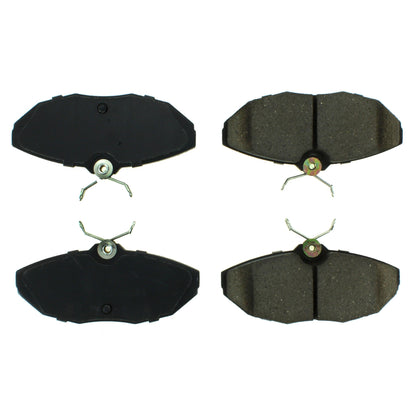 Centric Parts Disc Brake Pad Set Posi Quiet Ceramic with Shims for 2001-2005 Dodge Viper, Ford Thunderbird, Jaguar S-Type, XJ8, Lincoln LS