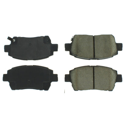 Centric Parts Disc Brake Pad Set Posi Quiet Ceramic with Shims and Hardware for 2009-2008 Scion iQ 2015-2012 xA 2006-2004 xB 2006-2004 Toyota Echo 2005-2001 MR2 Spyder 2006-2000 Prius 2009-2001 105.08220