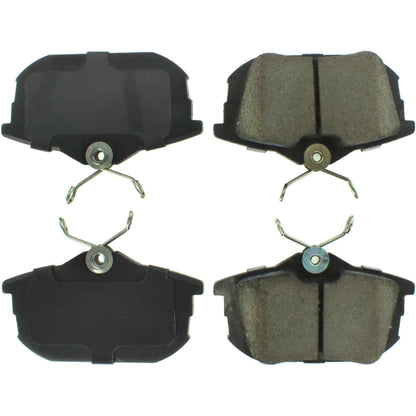 Centric Parts Disc Brake Pad Set Posi Quiet Ceramic with Shims for Mitsubishi Space Star 2004-2003 Smart Forfour 2007-2005 Volvo S40 2012-1999 V40 2004-1999 105.08380