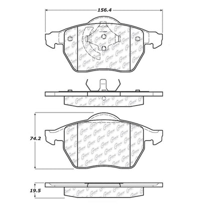 Centric Parts Disc Brake Pad Set 105.08401