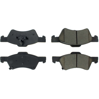 Centric Parts Disc Brake Pad Set Posi Quiet Ceramic with Shims for 2001-2007 Chrysler Town & Country, Voyager, Dodge Caravan and Grand Caravan 105.08570