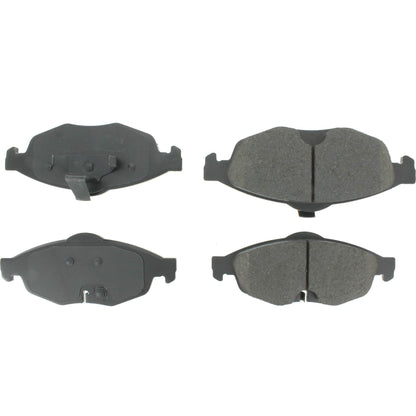 Centric Parts Disc Brake Pad Set Posi Quiet Ceramic with Shims for 2001-2010 Chrysler Cirrus Sebring Dodge Stratus 105.08690
