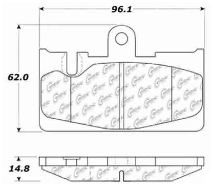 Centric Parts Disc Brake Pad Set Posi Quiet Ceramic with Shims for 2001-2006 Lexus LS430 105.08710