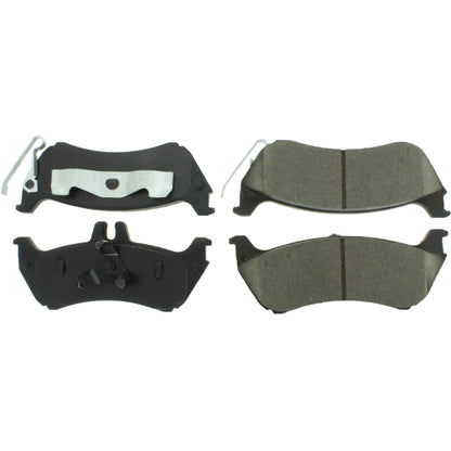 Centric Parts Disc Brake Pad Set Posi Quiet Ceramic with Shims and Hardware for 1998-2005 Mercedes-Benz ML320/ML350/ML430 105.08750