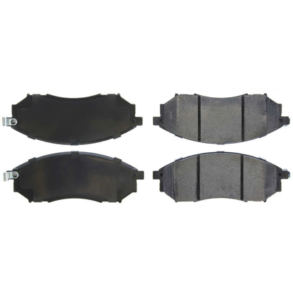 Centric Parts Disc Brake Pad Set Posi Quiet Ceramic with Shims for 2006-2013 Infiniti FX35/FX37/FX45 QX70 105.08881