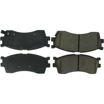 Centric Parts Disc Brake Pad Set Posi Quiet Ceramic with Shims and Hardware for 2001-2005 Kia Rio Sephia Spectra 105.08890