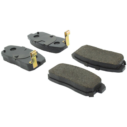 Centric Parts Disc Brake Pad Set Posi Quiet Ceramic with Shims and Hardware for 2000-2006 Infiniti G20 I30 I35 Nissan Maxima Sentra 105.09000