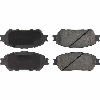 Centric Parts Disc Brake Pad Set Posi Quiet Ceramic with Shims and Hardware for 2003-2002 Lexus ES300 2006-2004 ES330 2006-2005 Toyota Camry 105.09060