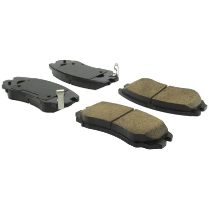 Centric Parts Disc Brake Pad Set Posi Quiet Ceramic with Shims for 2007-2010 Hyundai Elantra, Sonata, Tiburon, Tucson, Kia Magentis, Optima, Soul, Sportage 105.09240