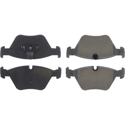 Centric Parts Disc Brake Pad Set Posi Quiet Ceramic with Shims for BMW 330Ci 2006-2001, 330i 2005-2001, 330xi 2005-2001, X3 2010-2004, Z4 2008-2003 105.09460