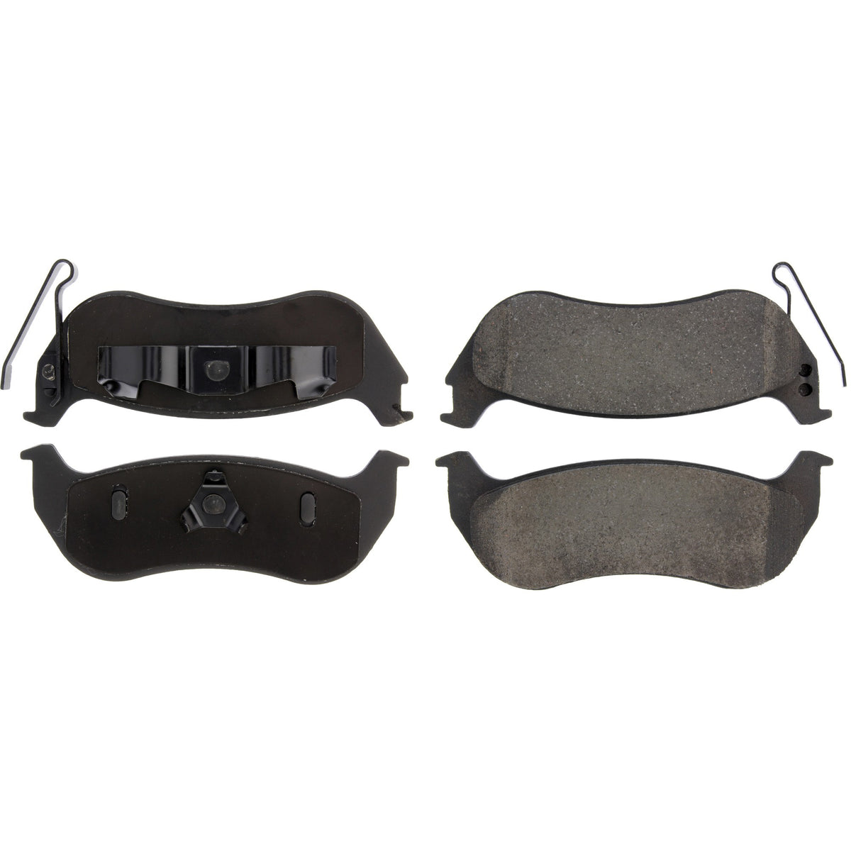 Centric Parts Disc Brake Pad Set Posi Quiet Ceramic with Shims and Hardware for 2003-2007 Jeep Liberty, 2003-2006 TJ, 2003-2006 Wrangler 105.09640