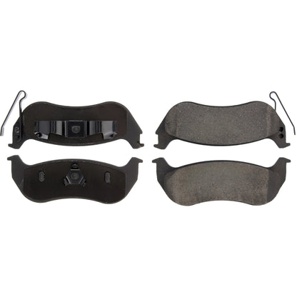 Centric Parts Disc Brake Pad Set Posi Quiet Ceramic with Shims and Hardware for 2003-2007 Jeep Liberty, 2003-2006 TJ, 2003-2006 Wrangler 105.09640