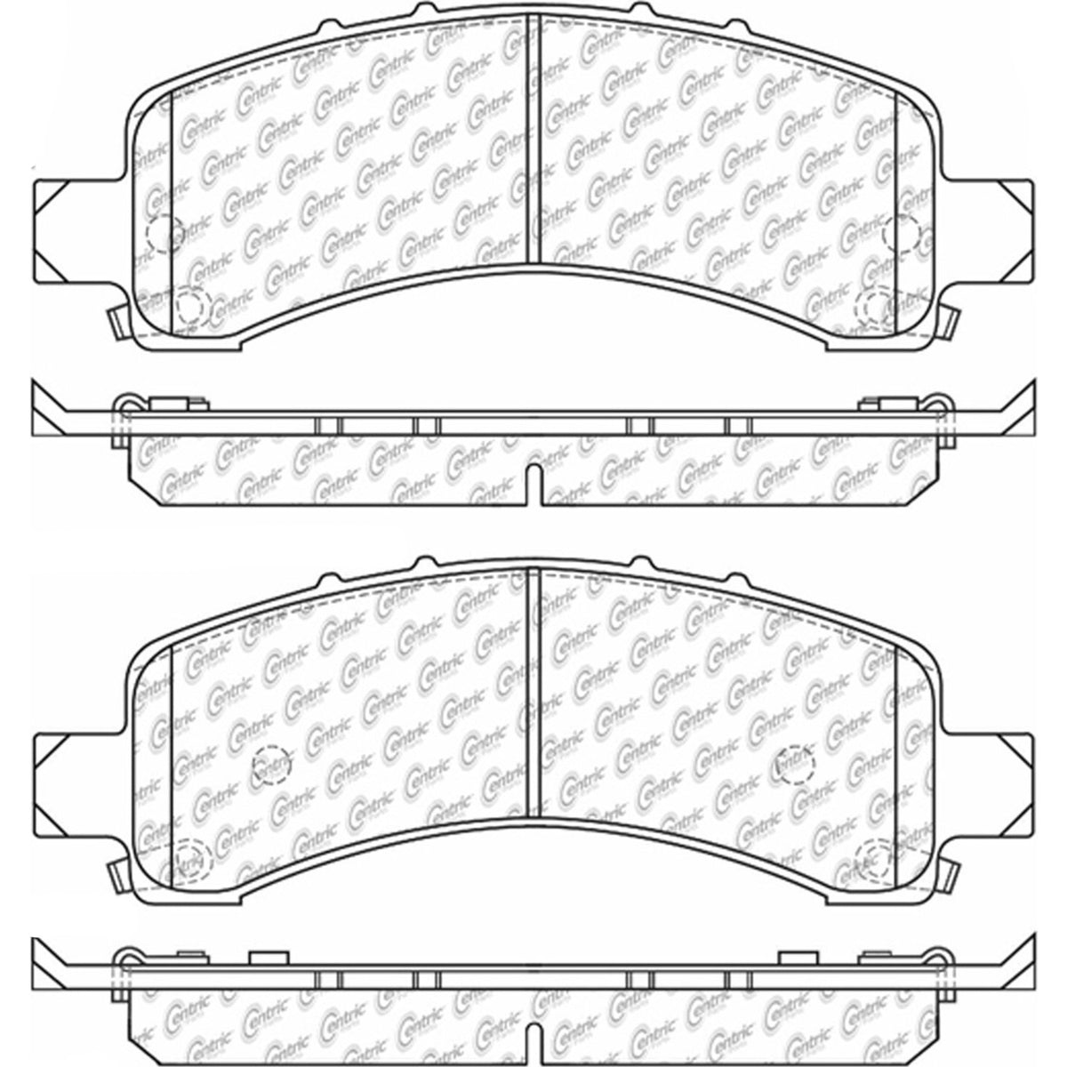Posi Quiet Ceramic Brake Pads with Hardware 105.09741