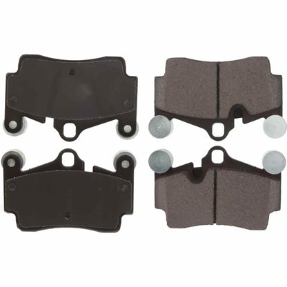 Centric Parts Disc Brake Pad Set Posi Quiet Ceramic with Shims and Hardware for Audi Q7 2007-2015 Porsche Cayenne 2003-2006 2010-2008 Volkswagen Touareg 2004-2010 105.09780