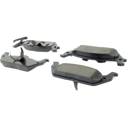 Centric Parts Disc Brake Pad Set Posi Quiet Ceramic with Shims for 2004-2011 Ford F-150 2003-2015 Lobo 2006-2008 Lincoln Mark LT 2010 105.10120