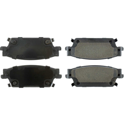 Centric Parts Disc Brake Pad Set Posi Quiet Ceramic with Shims and Hardware for 2006-2007 Cadillac CTS, 2004-2009 SRX, 2005-2011 STS 105.10200