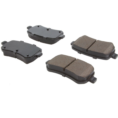 Centric Parts Disc Brake Pad Set Posi Quiet Ceramic with Shims for 2008-2012 Chrysler Town & Country 105.10210