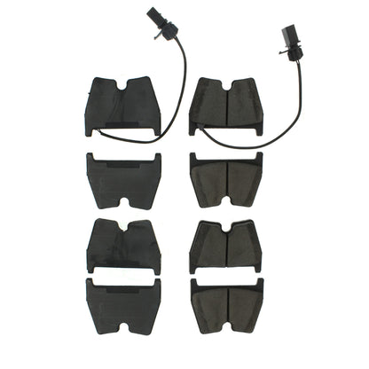 Centric Parts Disc Brake Pad Set Posi Quiet Ceramic with Shims and Hardware for Audi R8 2008-2012