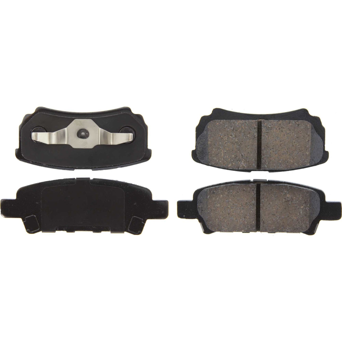 Centric Parts Disc Brake Pad Set Posi Quiet Ceramic with Shims for 2007-2017 Chrysler Sebring Dodge Avenger Caliber Jeep Compass Patriot Mitsubishi Lancer Outlander 105.10370