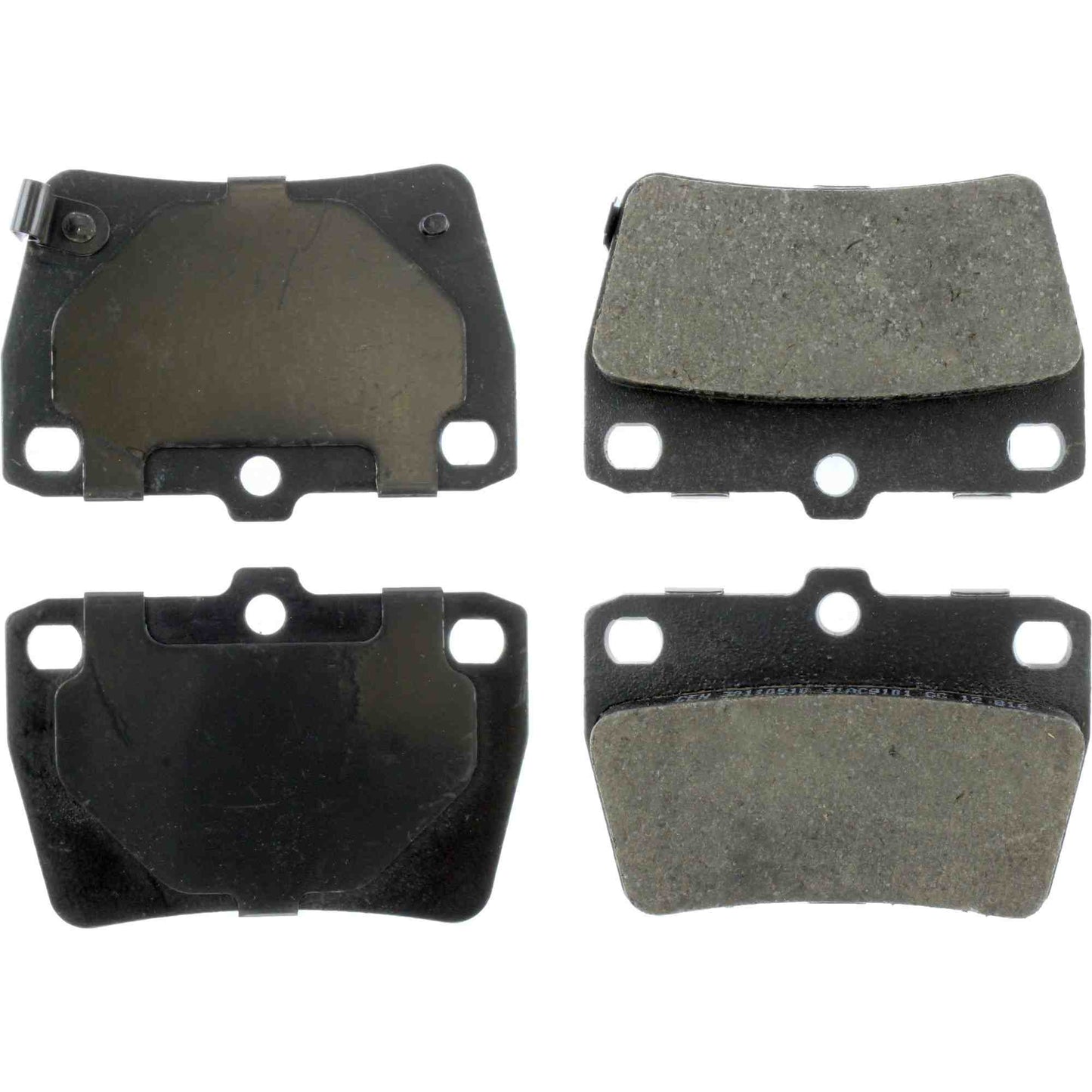 Centric Parts Disc Brake Pad Set Posi Quiet Ceramic with Shimmed for 2004-2005 Toyota RAV4 105.10510