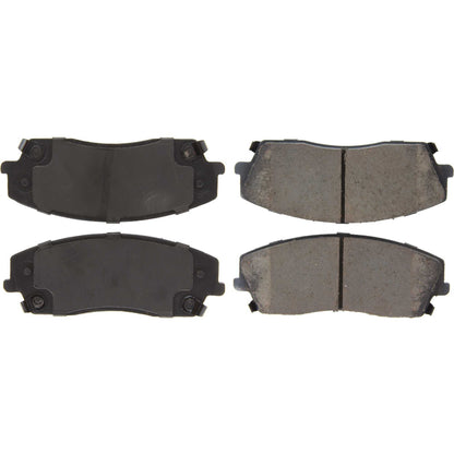 Centric Parts Disc Brake Pad Set Posi Quiet Ceramic with Shims for Chrysler 300 2005-2021 Dodge Challenger 2009-2021 Charger 2006-2020 Magnum 2005-2008 105.10560