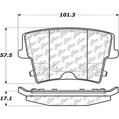 Centric Parts Disc Brake Pad Set Posi Quiet Ceramic with Shims and Hardware for 2005-2021 Chrysler 300, Dodge Challenger 2009-2021 Charger 2006-2020 Magnum 2005-2008 105.10572