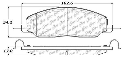 Centric Parts Disc Brake Pad Set Posi Quiet Ceramic with Shims for 2005-2010 Ford Mustang 105.10810
