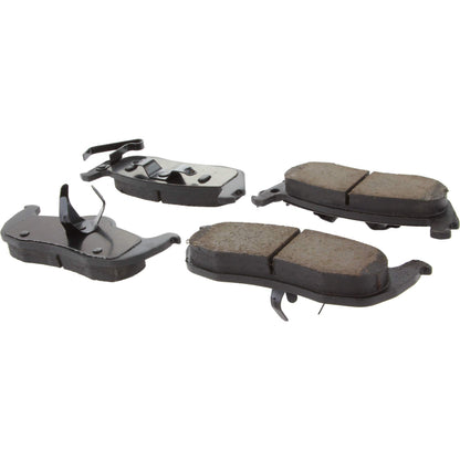 Centric Parts Disc Brake Pad Set Posi Quiet Ceramic with Shims and Hardware for 2006-2010 Jeep Commander Grand Cherokee 105.10870