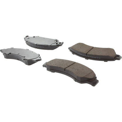 Centric Parts Disc Brake Pad Set Posi Quiet Ceramic with Shims for 2005-2008 Chevrolet Silverado 1500, GMC Sierra 1500, Cadillac Escalade, Suburban, Tahoe