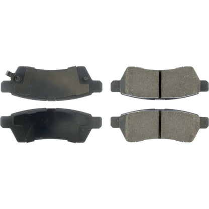 Centric Parts Disc Brake Pad Set Posi Quiet Ceramic with Shims and Hardware for 2005-2019 Nissan Frontier 2005-2015 Xterra 2009-2012 Suzuki Equator 105.11000