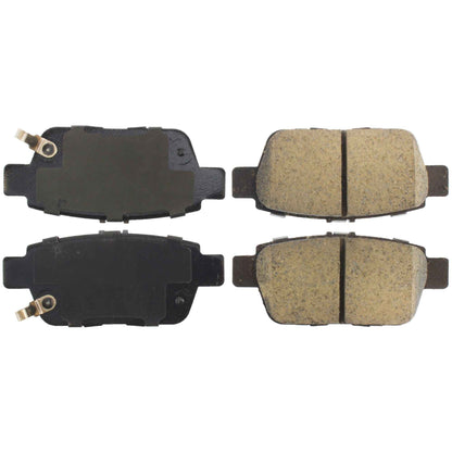 Centric Parts Disc Brake Pad Set Posi Quiet Ceramic with Shims and Hardware for 2009-2014 Acura TL, 2006-2014 Honda Ridgeline 105.11030