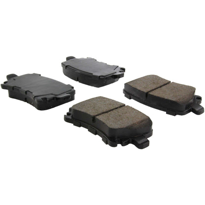 Centric Parts Disc Brake Pad Set Posi Quiet Ceramic with Shims and Hardware for 2008-2016 Audi S3, TT, Seat Leon, Volkswagen CC, Golf, GTI, Passat, R32 105.11081