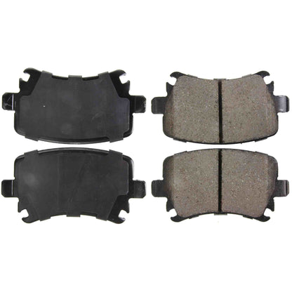Centric Parts Disc Brake Pad Set Posi Quiet Ceramic with Shims and Hardware for 2008-2016 Audi S3, TT, Seat Leon, Volkswagen CC, Golf, GTI, Passat, R32 105.11081