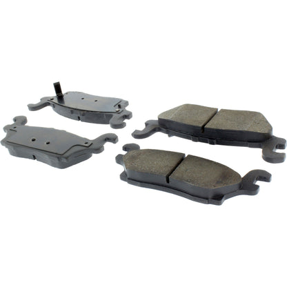 Centric Parts Disc Brake Pad Set Posi Quiet Ceramic with Shims and Hardware for 2006-2010 Hummer H3/H3T 105.11200