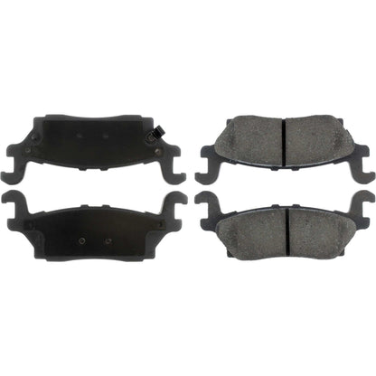 Centric Parts Disc Brake Pad Set Posi Quiet Ceramic with Shims and Hardware for 2006-2010 Hummer H3/H3T 105.11200