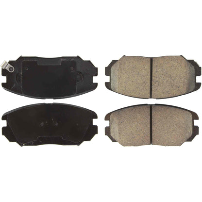 Centric Parts Disc Brake Pad Set Posi Quiet Ceramic with Shims for 2010-2020 Buick Allure Cascada LaCrosse Regal Cadillac ELR Equinox Impala Malibu GMC Terrain Saab 9-5 105.11251