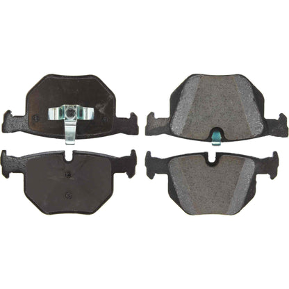 Centric Parts Disc Brake Pad Set Posi Quiet Ceramic with Shims for BMW 330i 2007-2006, 330xi 2006, 335d 2011-2009, 335i 2013-2007, 335is 2013-2011, 335i xDrive 2013-2009, 335xi 2008-2007, X1 2015-2010 105.11700