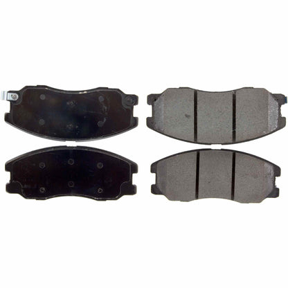 Centric Parts Disc Brake Pad Set Posi Quiet Ceramic with Shims for 2007-2015 Chevrolet Captiva Sport Equinox Pontiac Torrent Saturn Vue Suzuki XL-7 105.12640
