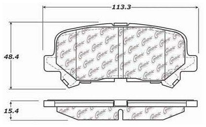 Centric Parts Disc Brake Pad Set Posi Quiet Ceramic with Shims and Hardware for 2007-2013 Acura MDX, 2010-2013 ZDX, 2011-2017 Honda Odyssey, 2009-2011 Pilot 105.12810