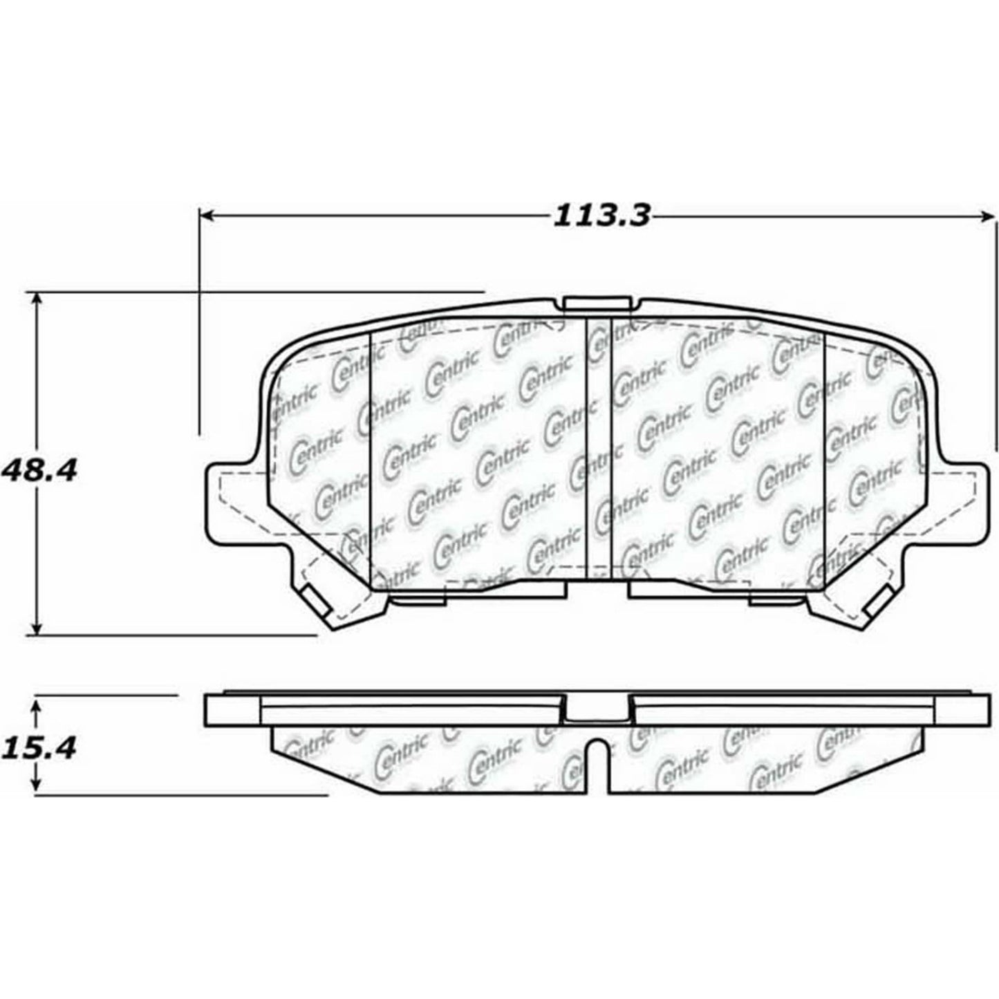 Centric Parts Disc Brake Pad Set Posi Quiet Ceramic with Shims and Hardware for 2007-2013 Acura MDX, 2010-2013 ZDX, 2011-2017 Honda Odyssey, 2009-2011 Pilot 105.12810