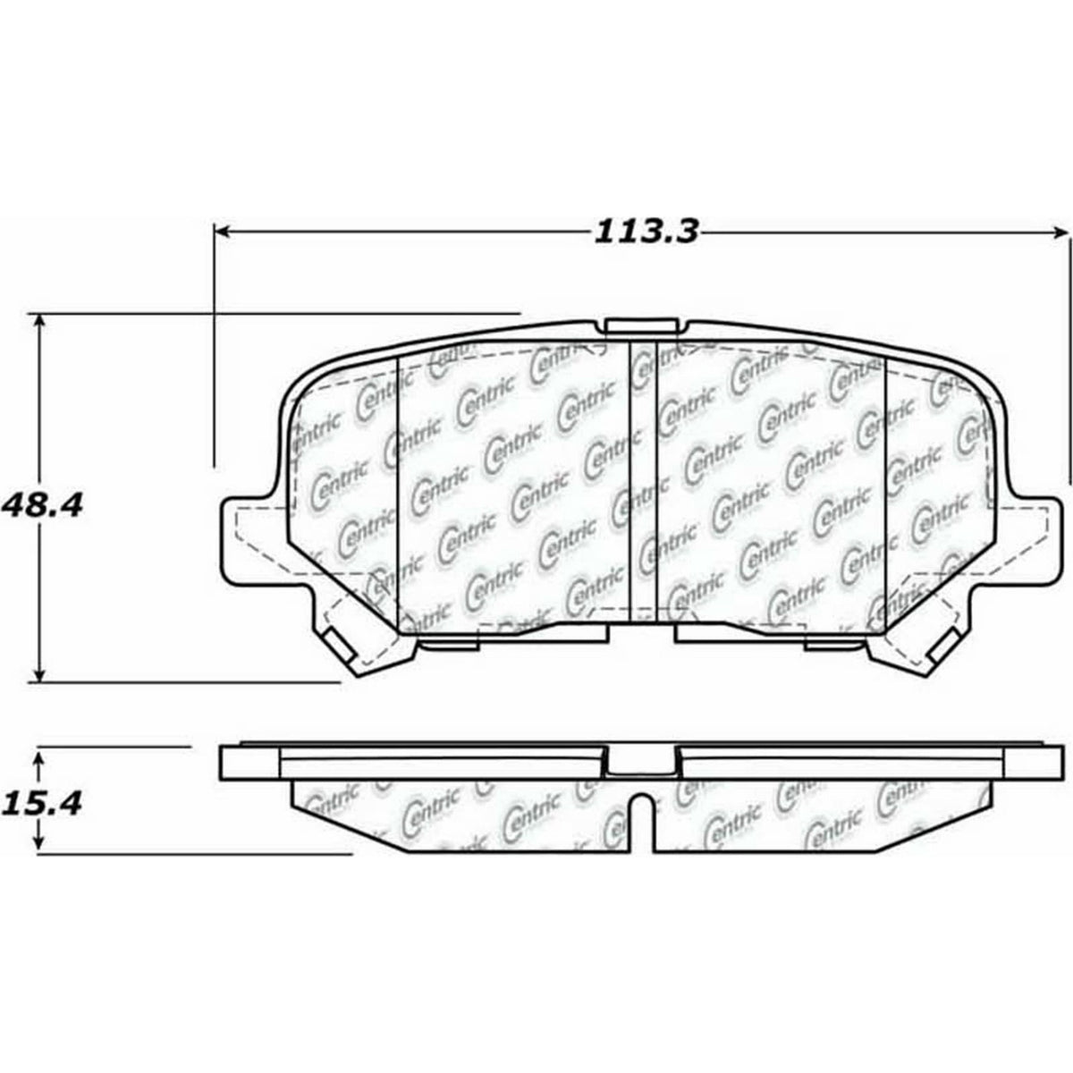 Centric Parts Disc Brake Pad Set Posi Quiet Ceramic with Shims and Hardware for 2007-2013 Acura MDX, 2010-2013 ZDX, 2011-2017 Honda Odyssey, 2009-2011 Pilot 105.12810