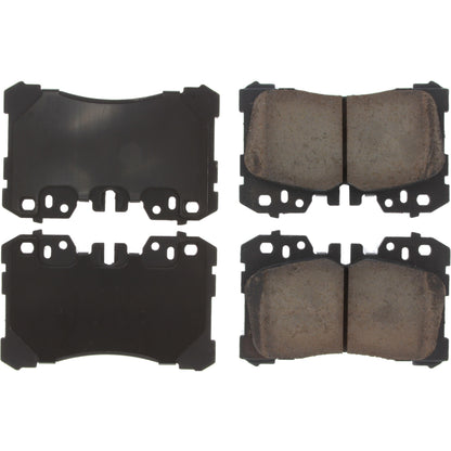 Centric Parts Disc Brake Pad Set Posi Quiet Ceramic with Shims for 2007-2017 Lexus LS460, 2018-2022 Lexus LS500/LS500h, 2008-2016 Lexus LS600h, 2020-2022 Toyota Mirai 105.12820