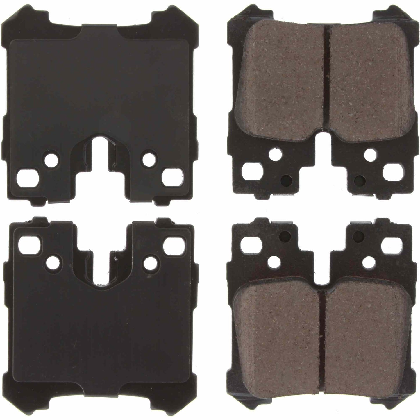 Centric Parts Brake Pad Set Posi Quiet Ceramic with Shims and Hardware for Lexus LS460 2007-2017, LS500/LS500h 2018-2022, LS600h 2008-2016, Toyota Mirai 2020-2022 105.12830